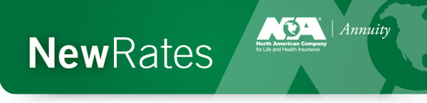 North American Guarantee ChoiceSM Multi-Year Guarantee Annuity Rates are decreasing.